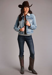 Stetson Women's Sherpa Lined Denim Jacket