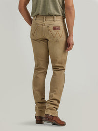 Wrangler Color Wash Retro Men's Slim Fit Straight Leg Jean in Saddle