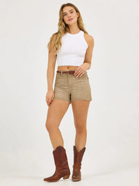 Wrangler Retro Women's Bailey High Rise Colorwash Shorts in Frankie