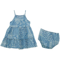 Wrangler Baby & Toddler Girl's Sleeveless Paisley Dress in Denim
