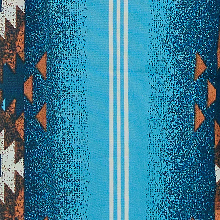 Wrangler Baby Boy's S/S Checotah Western Snap Bodysuit in Sea Salt Blue