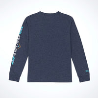 Wrangler Boy's L/S Western Graphic T-Shirt in Dark Sapphire