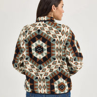 Wrangler Retro Women's Half Snap Sherpa Pullover in Green