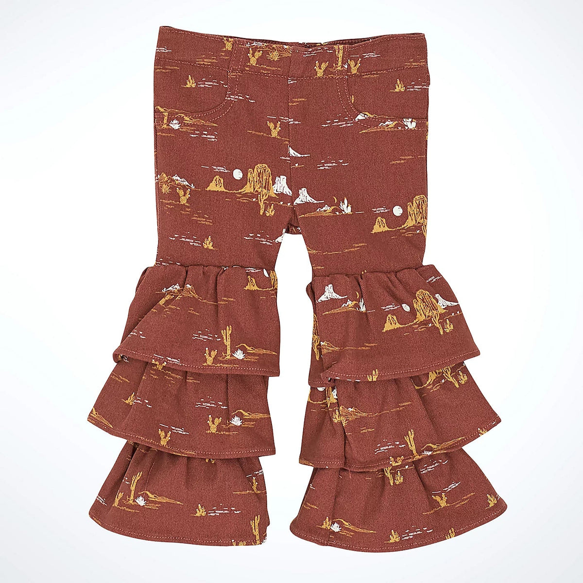 Wrangler Baby & Toddler Girl's Printed Tiered Ruffle Flare Jean in Madilyn