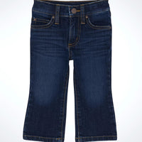 Wrangler Baby and Toddler Boy's Stitched Pocket Slim Boot Jean in Bunkhouse