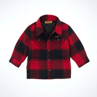 Wrangler Baby & Toddler Boy's Quilt Lined Flannel Shirt Jacket in Red Buffalo
