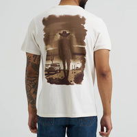 Wrangler Men's S/S Cowboy Back Graphic T-Shirt in Marshmellow