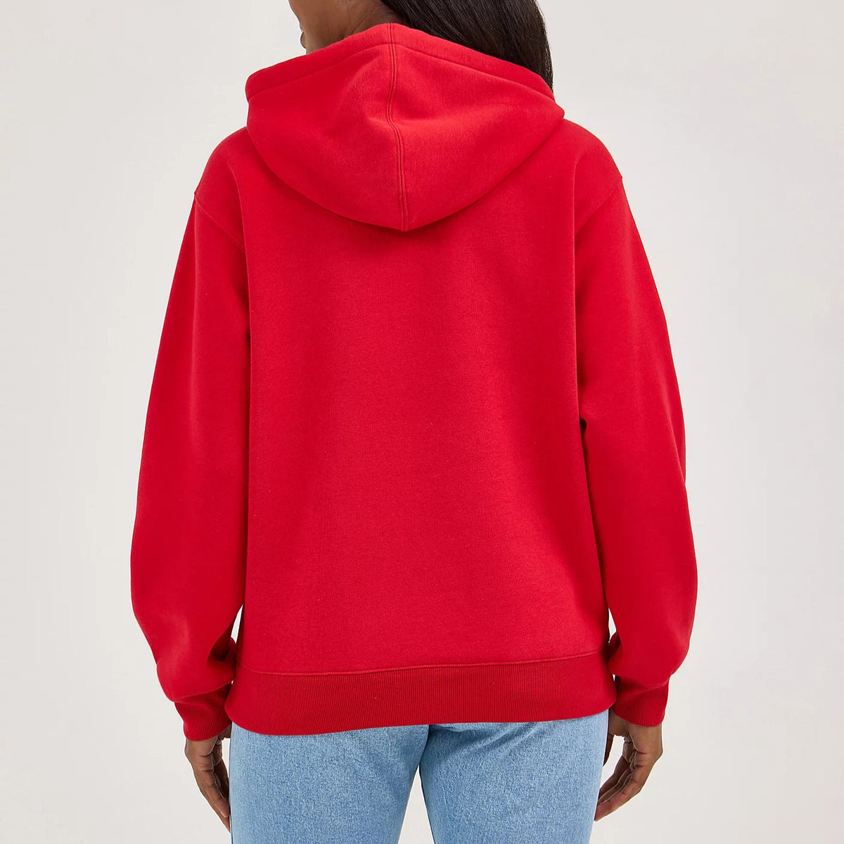 Wrangler Retro Women's Bold Logo Hoodie in Berry Red
