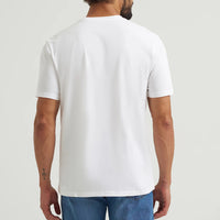 Wrangler Men's S/S Reissue 90's Desperado Graphic Tee in Bright White