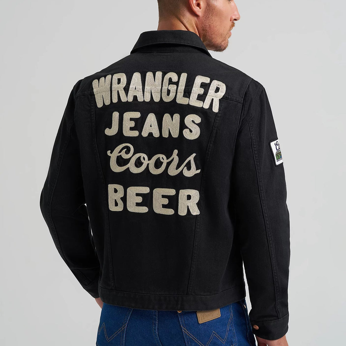 Wrangler x Coors Men's Pinnacle Jacket in Washed Black