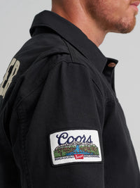 Wrangler x Coors Men's Pinnacle Jacket in Washed Black