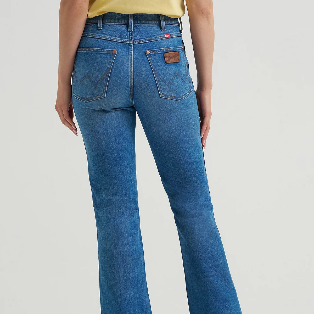 Wrangler Retro x Coors Women's Bailey High Rise Flare Jean in Golden Blue