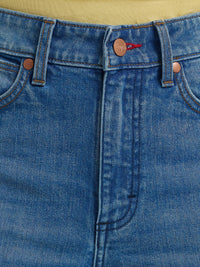 Wrangler Retro x Coors Women's Bailey High Rise Flare Jean in Golden Blue