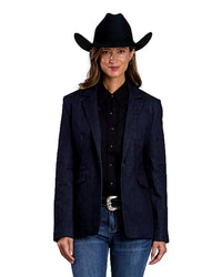 Stetson Women's Stretch Denim Blazer in Blue