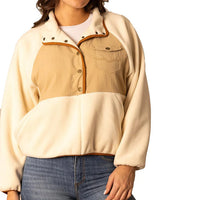Kimes Ranch Women's Josie Quarter Snap Fleece Sweater in Natural