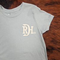 Red Dirt Hat Co. Youth "Big Duck Energy" Graphic Tee in Dusty Blue