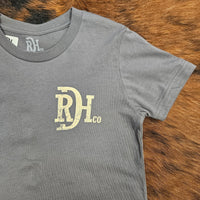 Red Dirt Hat Co. Youth "Big Buck" Graphic Tee in Grey