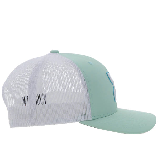 Hooey Youth "Sterling" Mint & White Trucker Hat