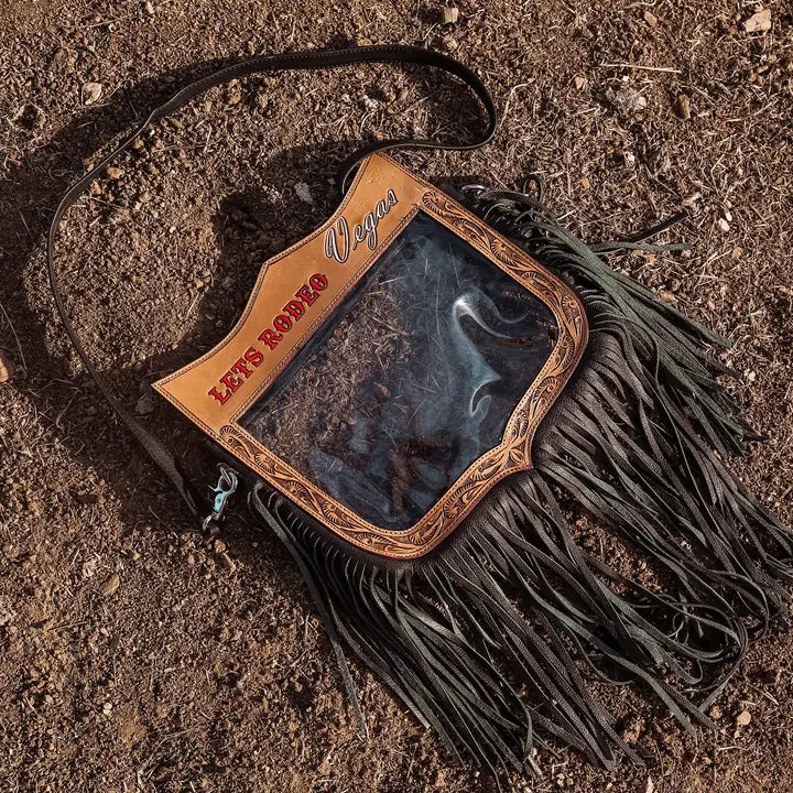 Lets Rodeo Vegas Cross Body Clear Purse