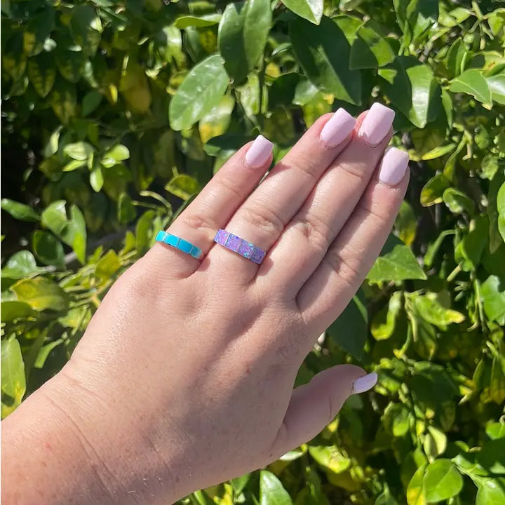 Sterling Silver Pink Stackable Ring