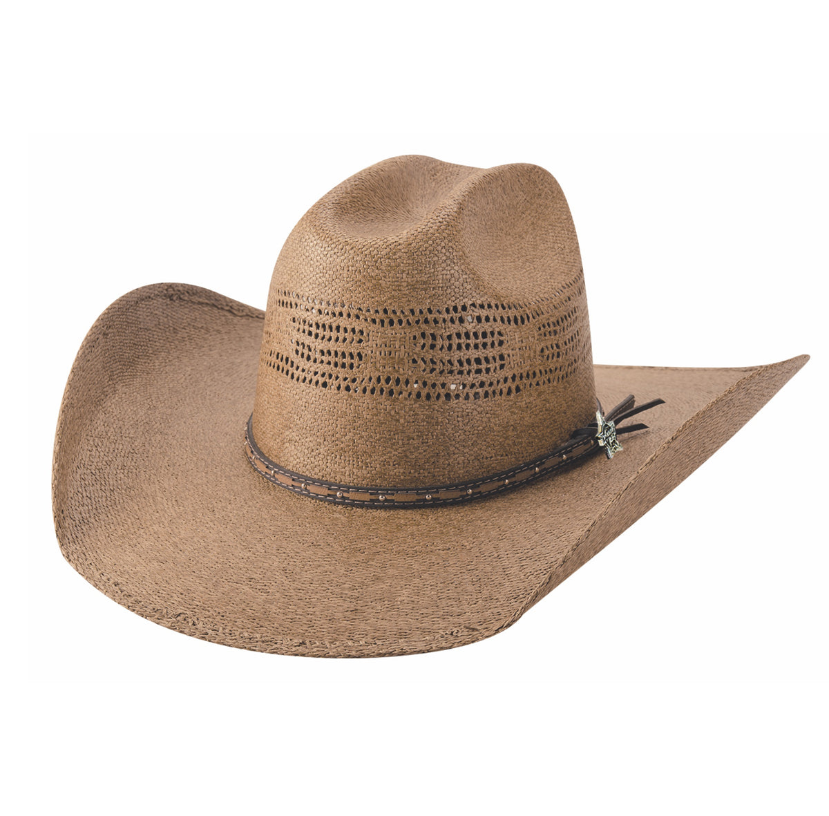 Bullhide Road to Vegas Bangora Straw Hat in Pecan