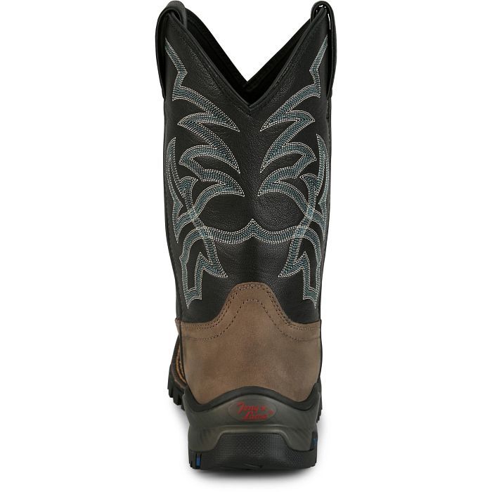 Tony Lama Men's Waterproof Roustabout Cowhide Work Boot in Grey