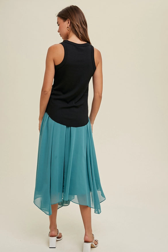 Women's Crew Neck Ribbed Knit Tank Top (Available in 12 Color Options!)