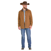 Powder River Outfitters Men's Oilskin Coat in Camel