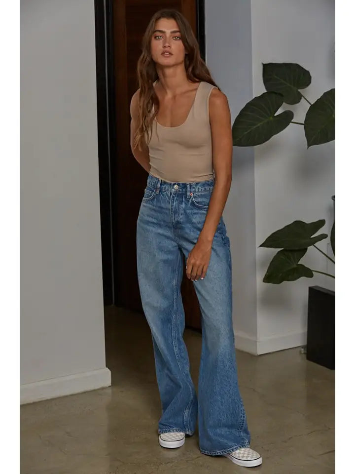 Women's Solid U Neck Double Layered Seamless Tank (Available in 4 Colors!)