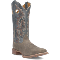 Laredo Men's Summit Leather Western Boot in Grey and Blue