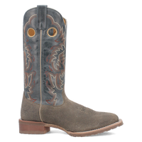 Laredo Men's Summit Leather Western Boot in Grey and Blue