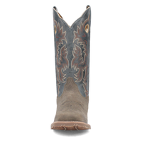 Laredo Men's Summit Leather Western Boot in Grey and Blue