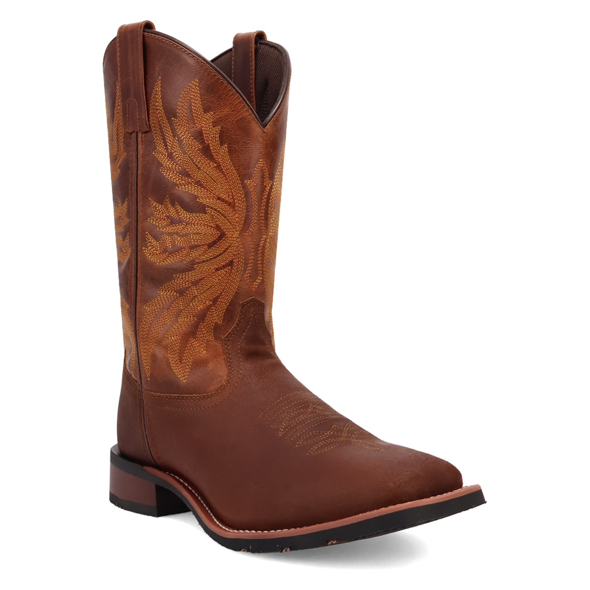 Laredo Men's Chet Western Boot in Dark Rust