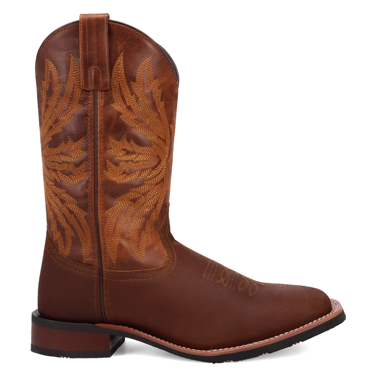 Laredo Men's Chet Western Boot in Dark Rust