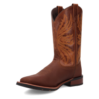 Laredo Men's Chet Western Boot in Dark Rust