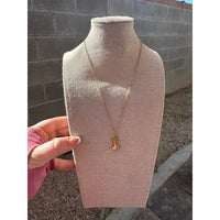 18" Head Over Boots 14k Gold Plated Necklace