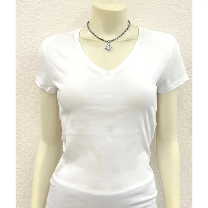 15" Handmade Concho Pendant Navajo Inspired Bead Necklace