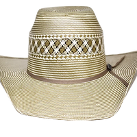 Lone Star Case Two-Tone Shantung Straw Cowboy Hat