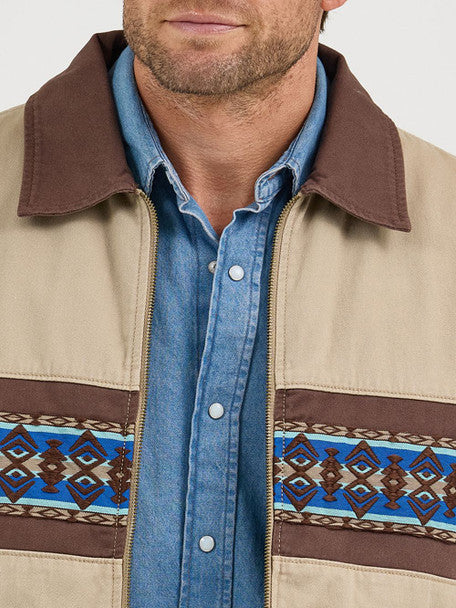 Wrangler Men's Aztec Bomber Jacket in North Shore