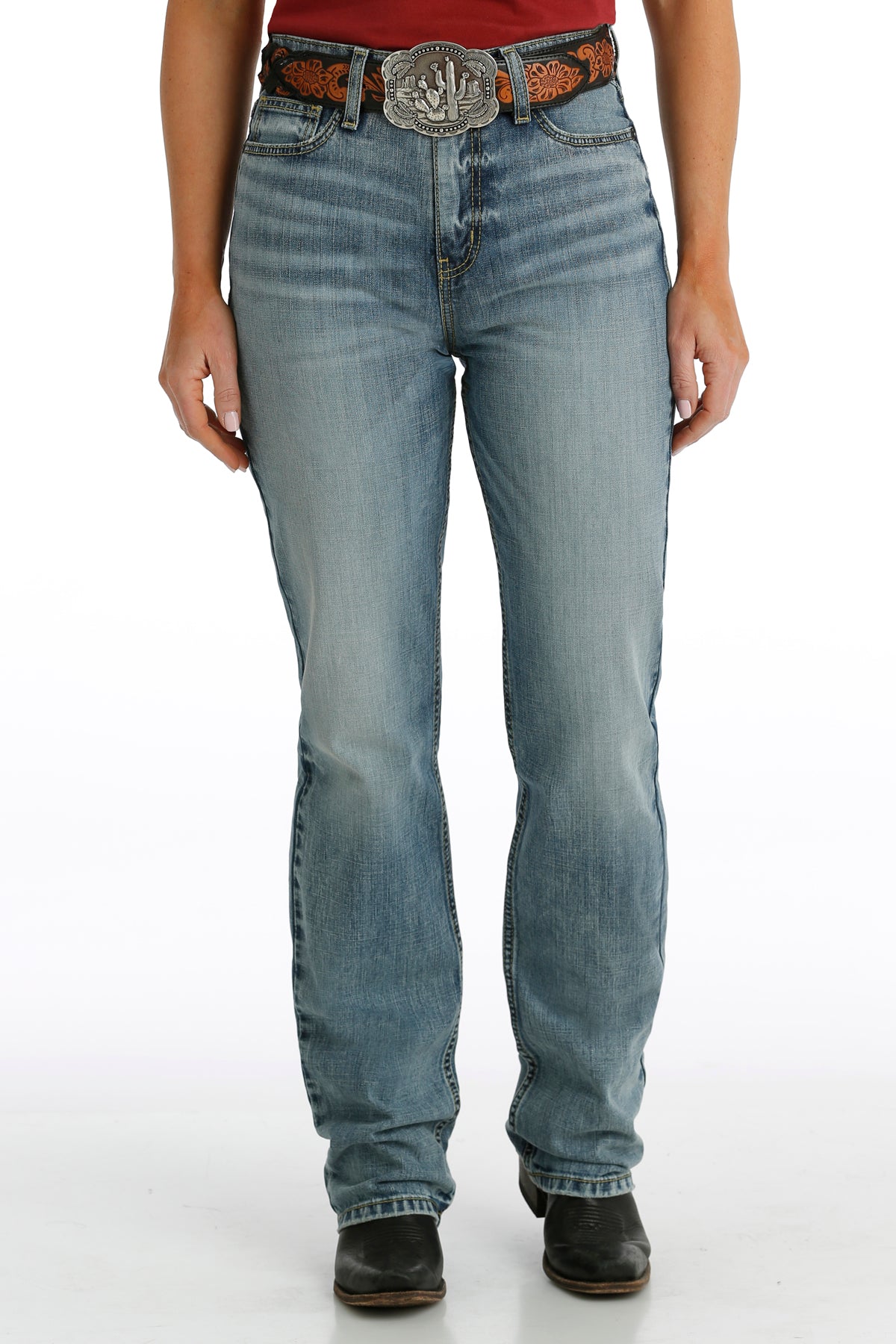 Cruel Women's Quinn Relaxed Straight Jean in Light Stonewash