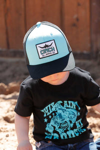 Cinch Youth Trucker Cap in Turquoise