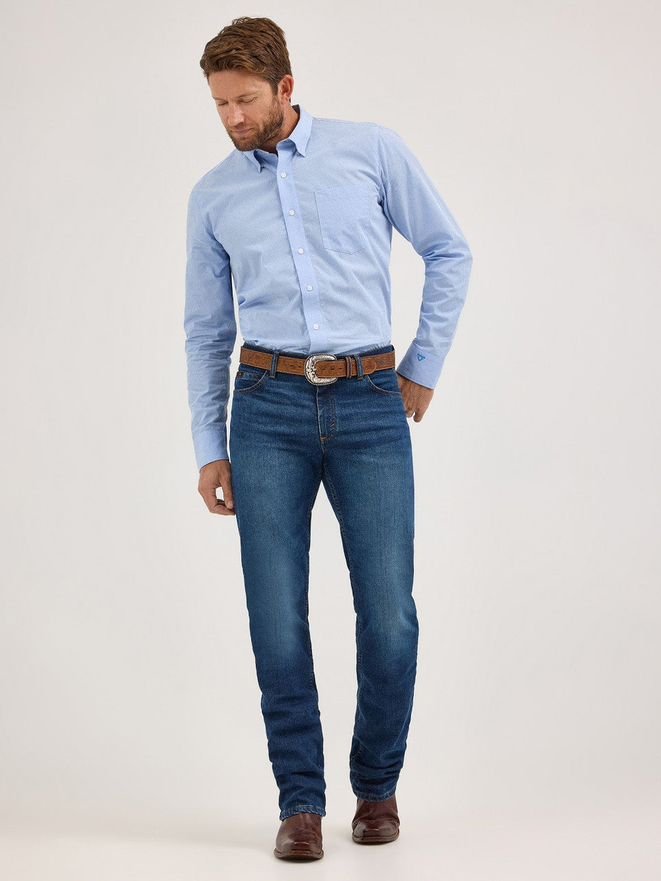 Wrangler 20X Men's Cody Johnson Advanced Comfort 02 Competition Regular Fit Jean in Moonlight