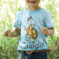 Cruel Girl's Toddler Cowgirl Graphic Tee in Blue