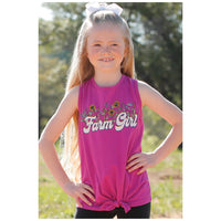 Cruel Girl's Farm Girl Tank Top in Pink