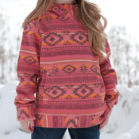 Cruel Girl's Southwestern Print Hoodie