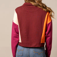 Kimes Ranch Women's Cami Cropped Sweater in Maroon