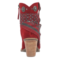 Dingo Women's Bandida Red Suede Leather Bootie