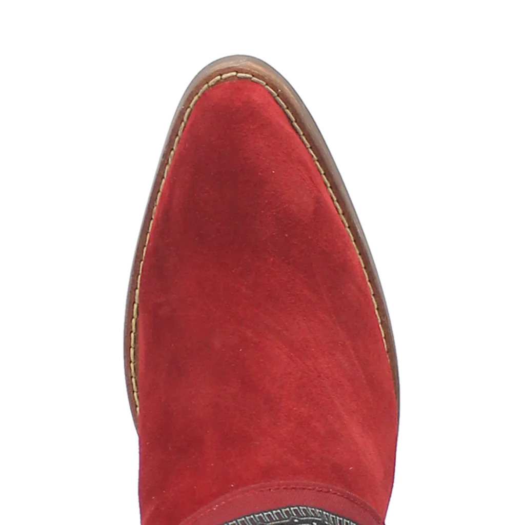 Dingo Women's Bandida Red Suede Leather Bootie
