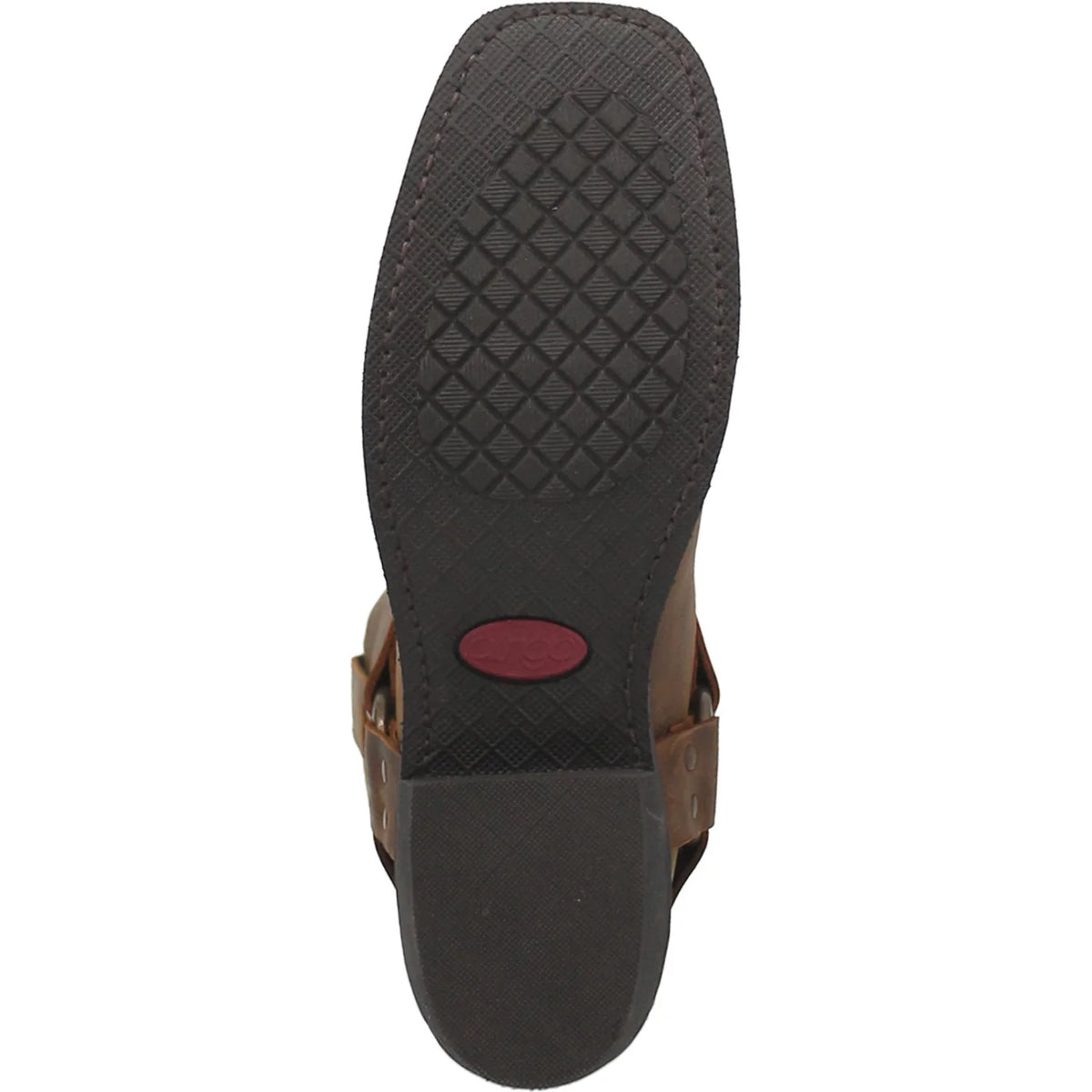 Dingo Men's Dean Leather Harness Boot in Dark Brown