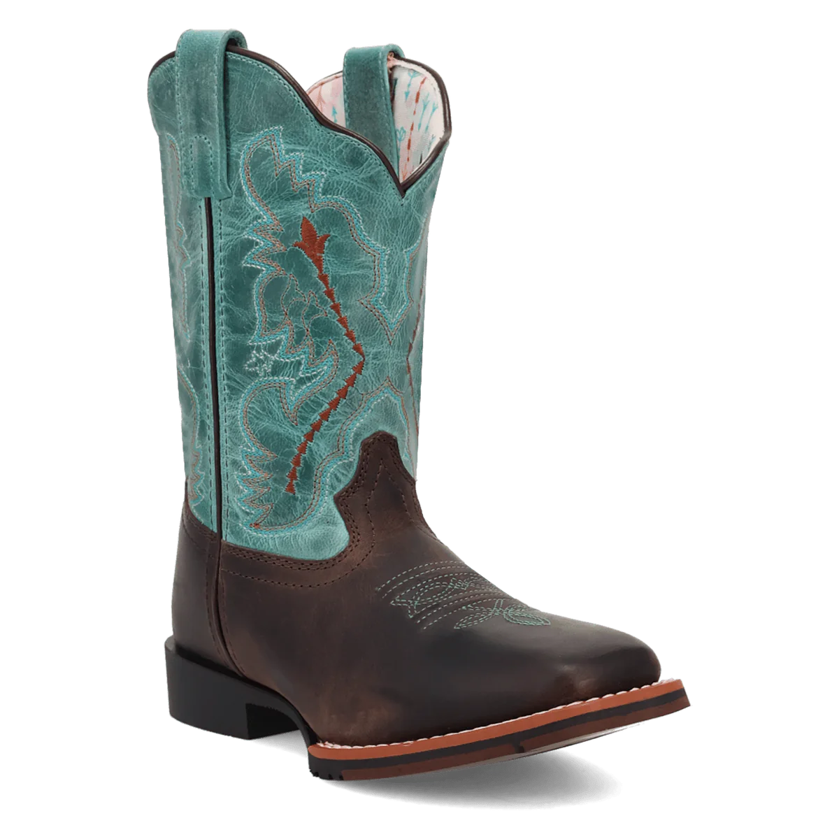 Dan Post Girl's Salina Western Boot in Chocolate Brown